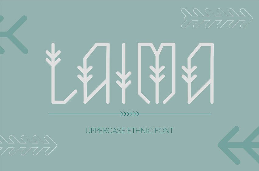 Laima Uppercase Font