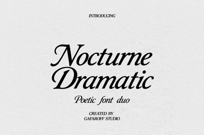 Nocturne Dramatic Font