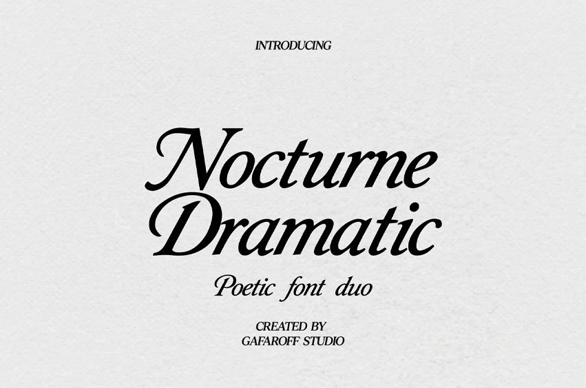 Nocturne Dramatic Font