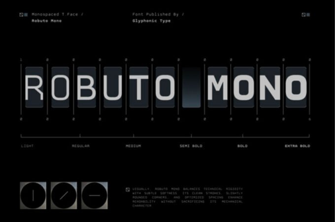 Robuto Mono Font