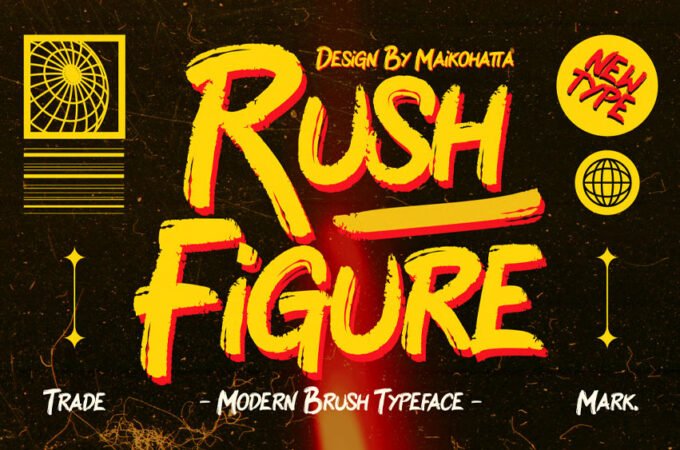 Rush Figure Font