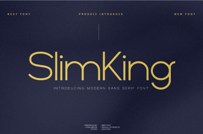 Slimking Font