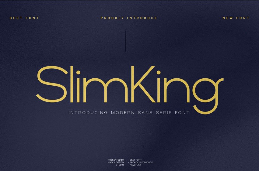 Slimking Font