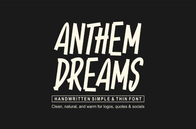 Anthem Dreams Font