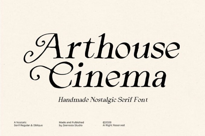 Arthouse Cinema Font