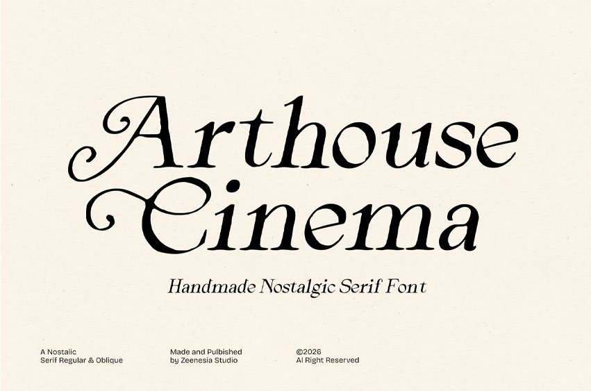 Arthouse Cinema Font