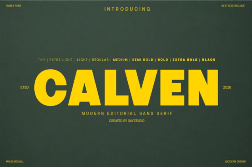 Calven Font