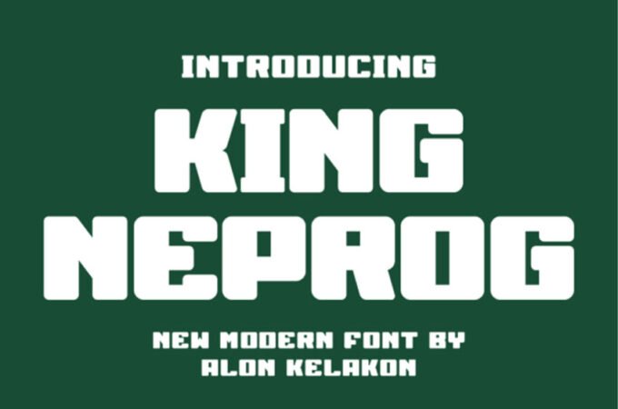 King Neprog Font