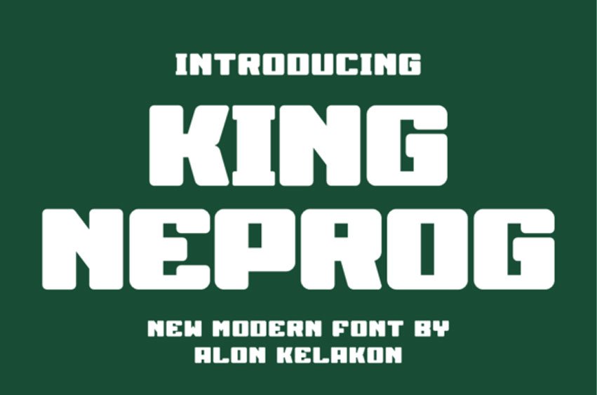 King Neprog Font