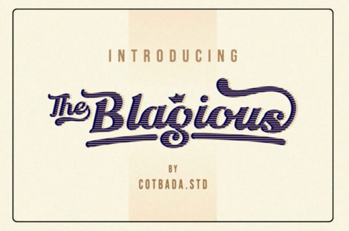 The Blagious Script Font