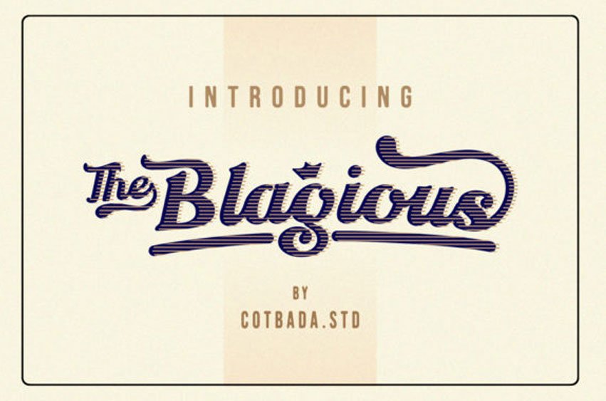 The Blagious Script Font