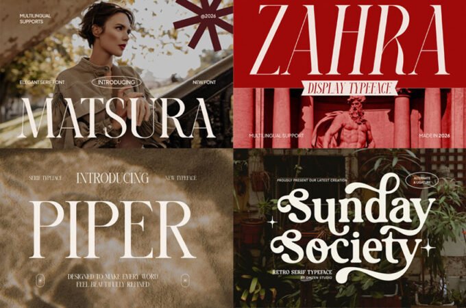 4 Editorial Serif Fonts That Make a DTC Brand Look Like It Has a $50K Design Budget