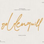 Goldenquil Rough Font